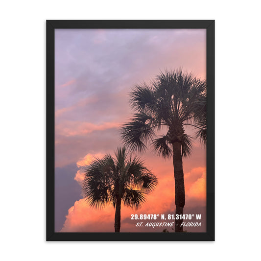 PALM TREE DUO FRAMED POSTER