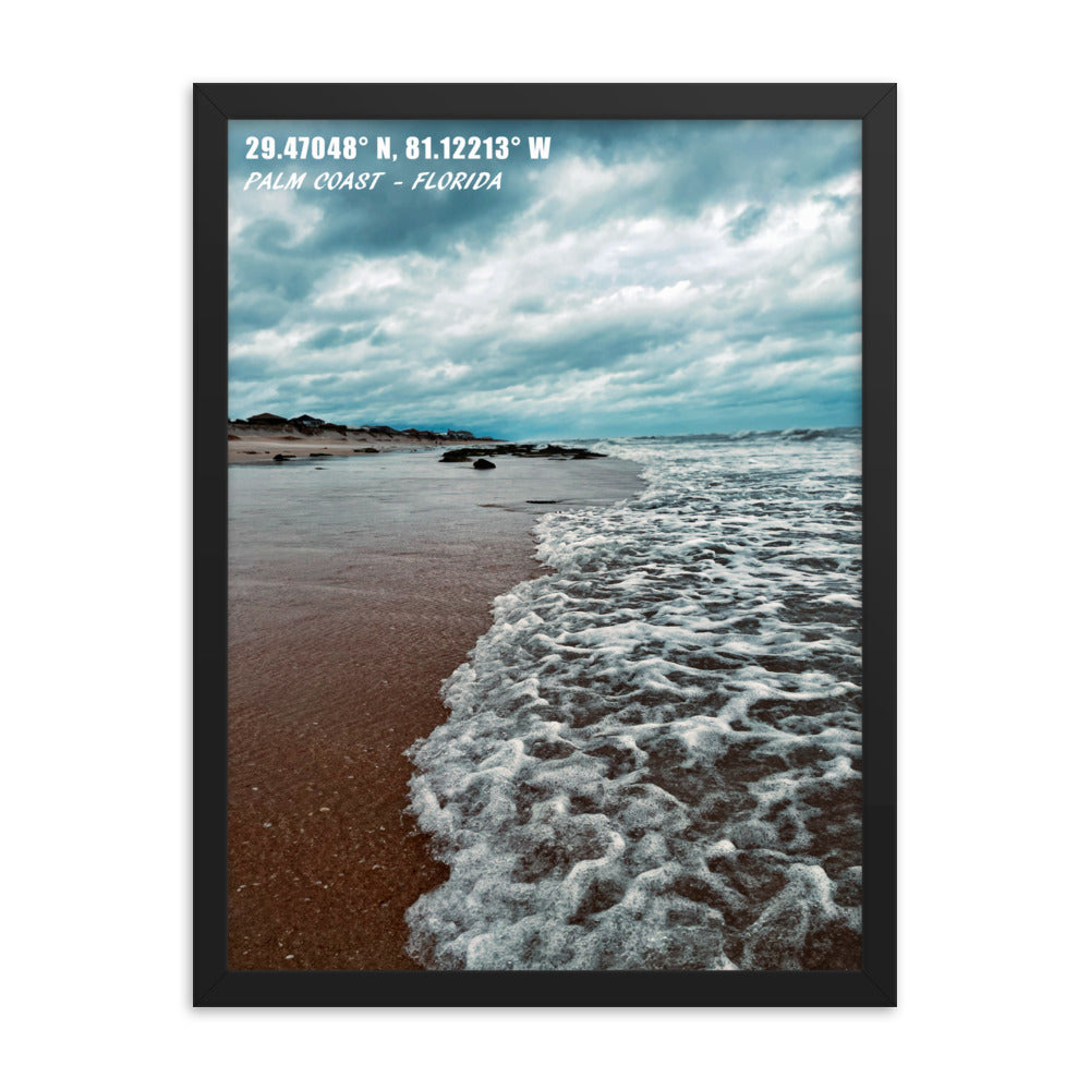 FLORIDA COAST BEACH FRAMED POSTER