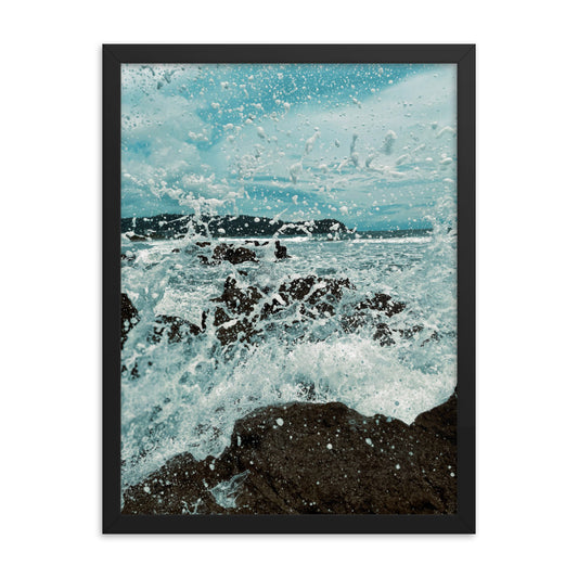 WAVES FRAMED POSTER