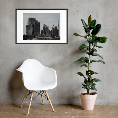 LONDON SKYLINE FRAMED POSTER