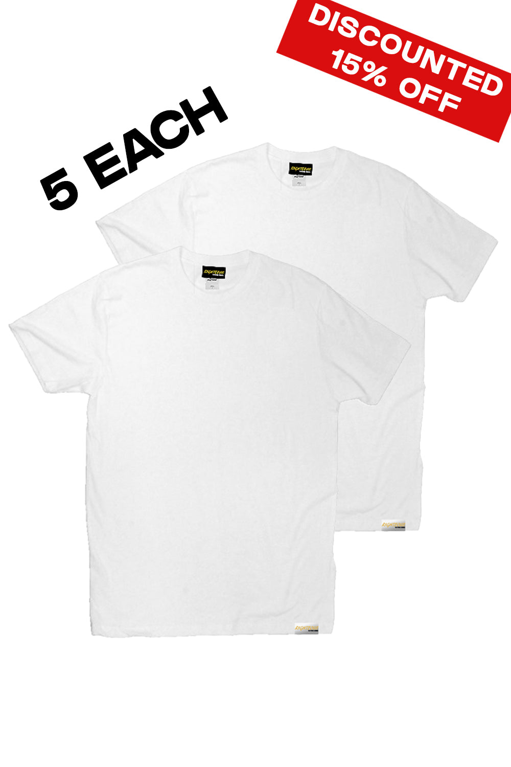 RIGHTEOUS BLANK TEE - 2PC / 6PC / 10PC