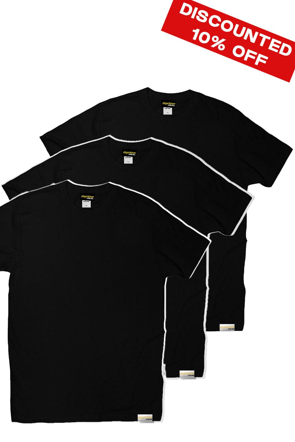 RIGHTEOUS BLANK TEE 3-PACK