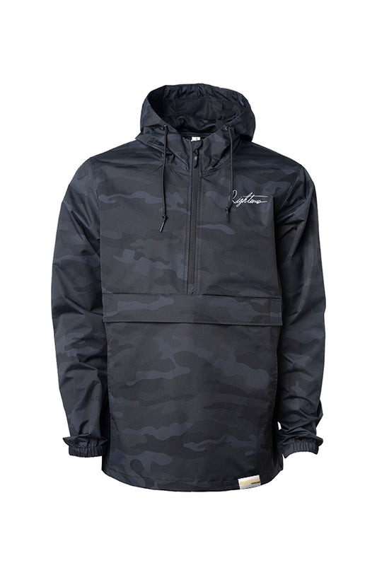 SIGNATURE EMBROIDERED ANORAK WINDBREAKER